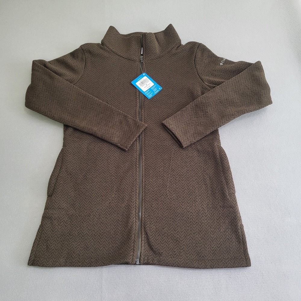 NWT Columbia Darling Days Long Jacket Full‎ Zip Women's Size M Dark Green